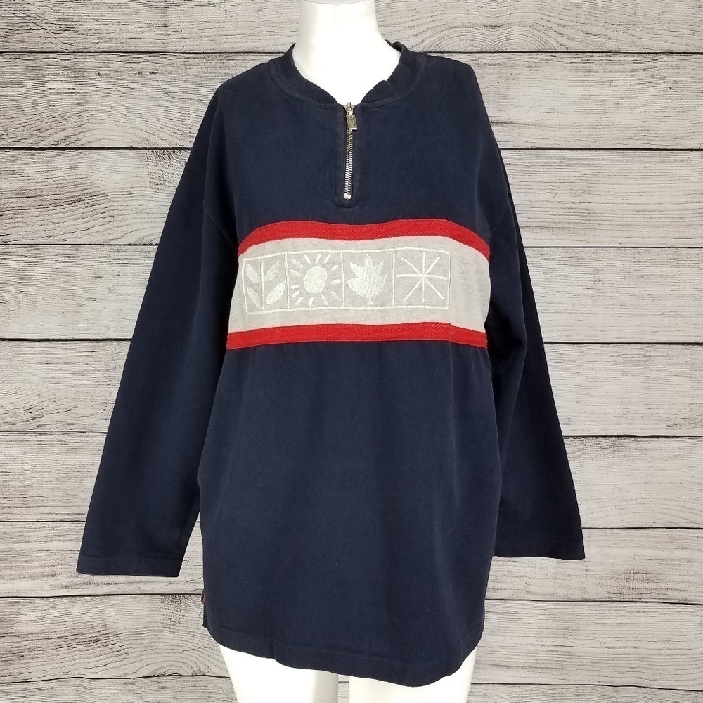 Talbots PL 1/4 Zip Pullover Sweater Winter Ski